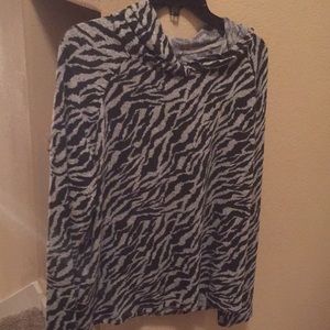 Zebra print hoodie. Brand new .